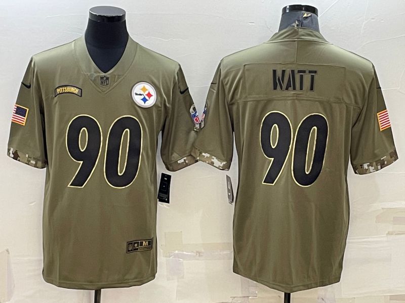 Men Pittsburgh Steelers #90 Watt Green 2022 Vapor Untouchable Limited Nike NFL Jersey->cincinnati bengals->NFL Jersey